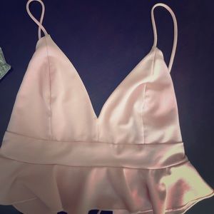 Pink fashion nova crop top